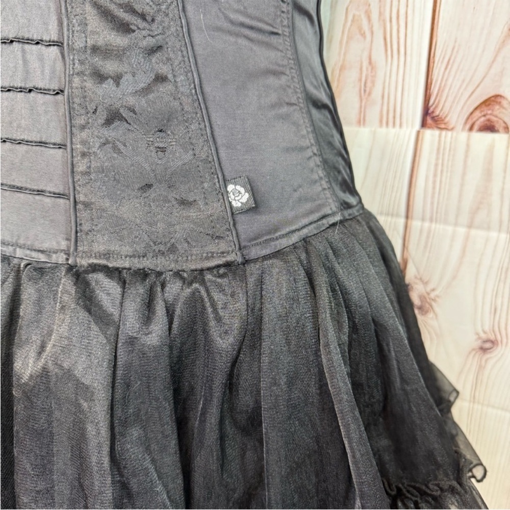 Vintage TRIPP NYC Daang Goodman Structured Corset Tutu Dress in Black size Small - Picture 5 of 13
